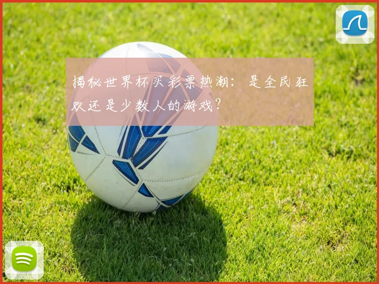 揭秘世界杯买彩票热潮：是全民狂欢还是少数人的游戏？